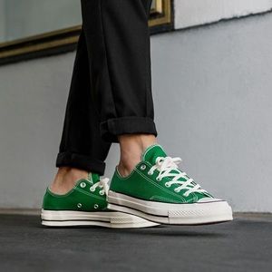 Green Converse Lace-up Sneakers